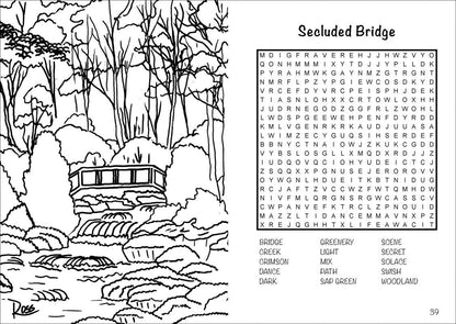 Bob Ross Word Search and Coloring Book