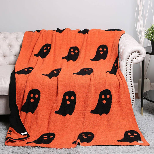 Ghost Patterned Throw Blanket