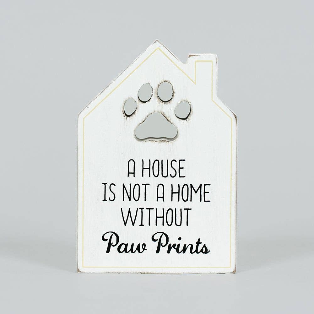 Reversible Wood Block Home Pet Decor