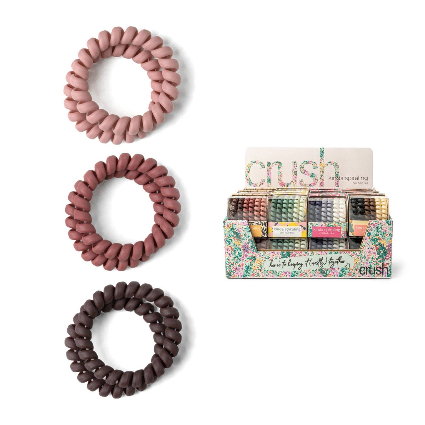 "Kinda Spiraling" Coil Hair Ties by Crush