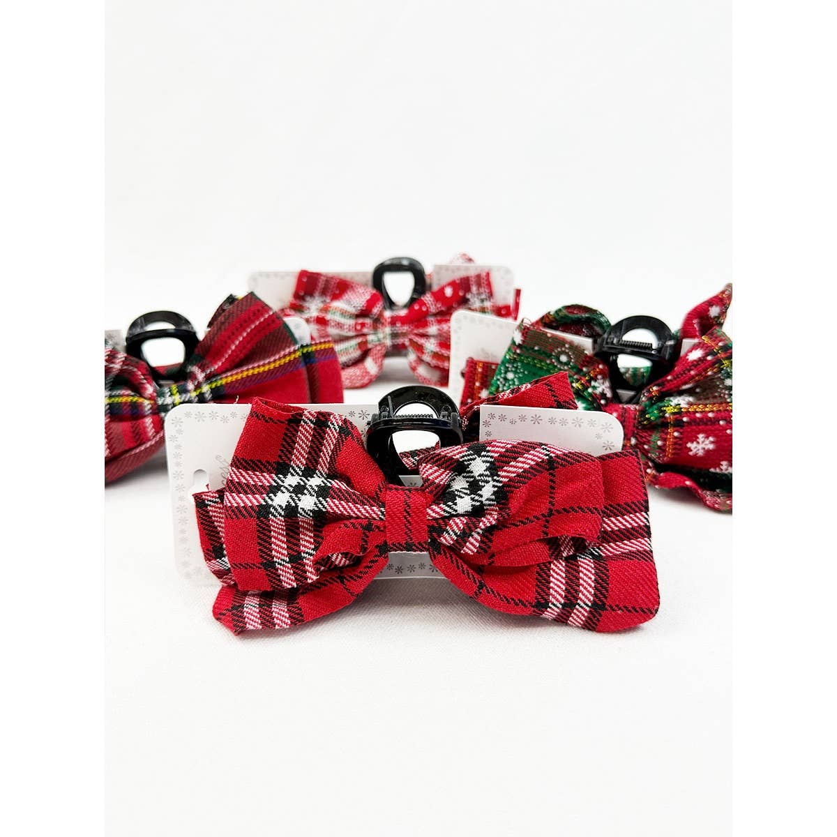 Christmas Bow Hair Claw