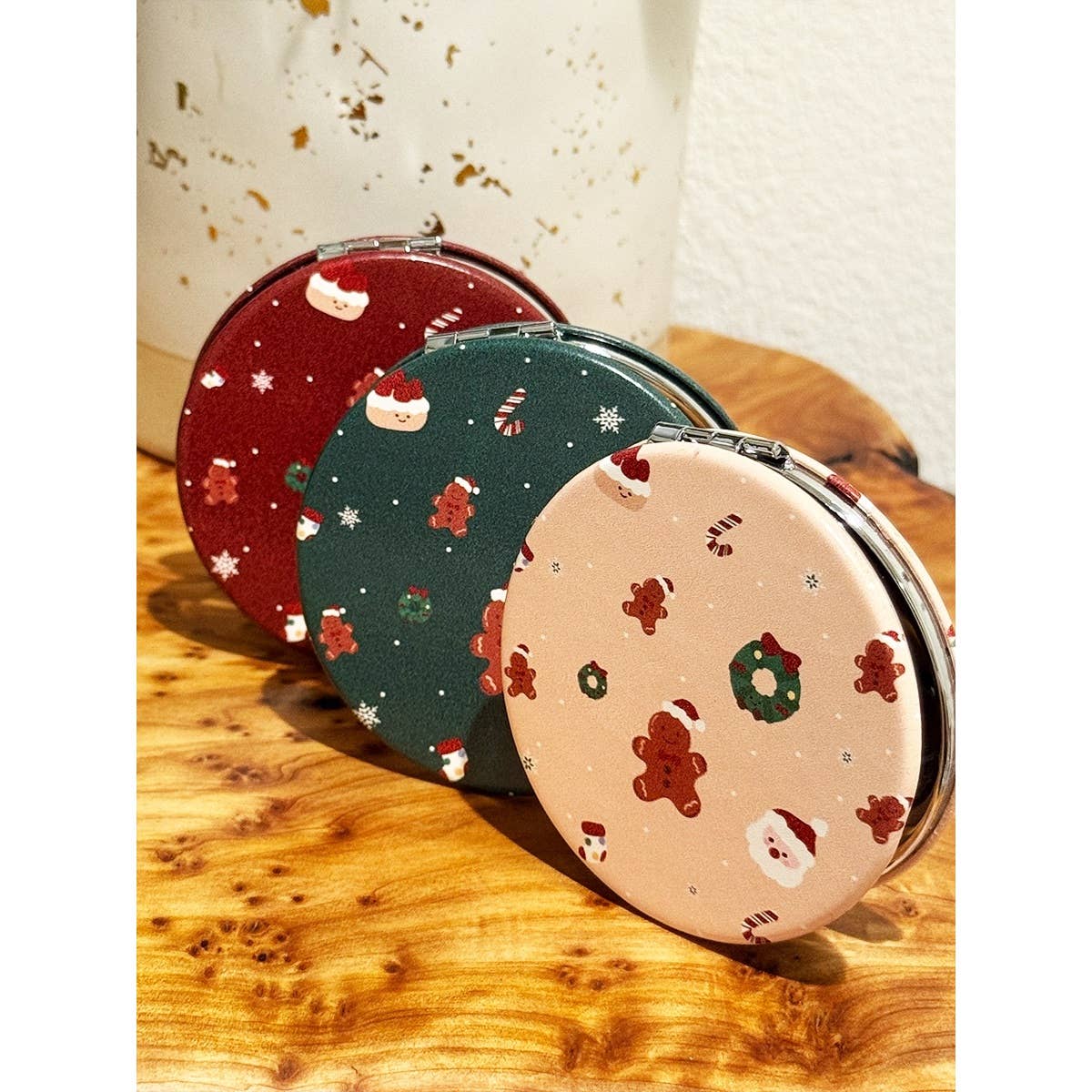 Christmas Pocket Cosmetic Mirror