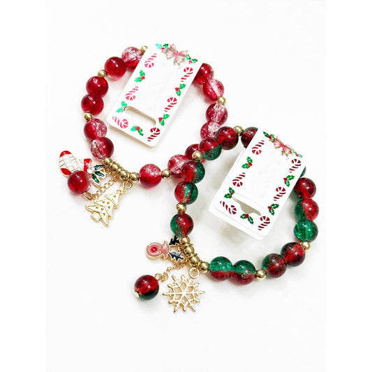 Stretch Christmas Charm Bracelet