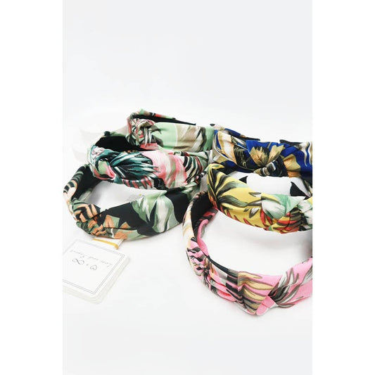 Tropical Print Knotted Headband