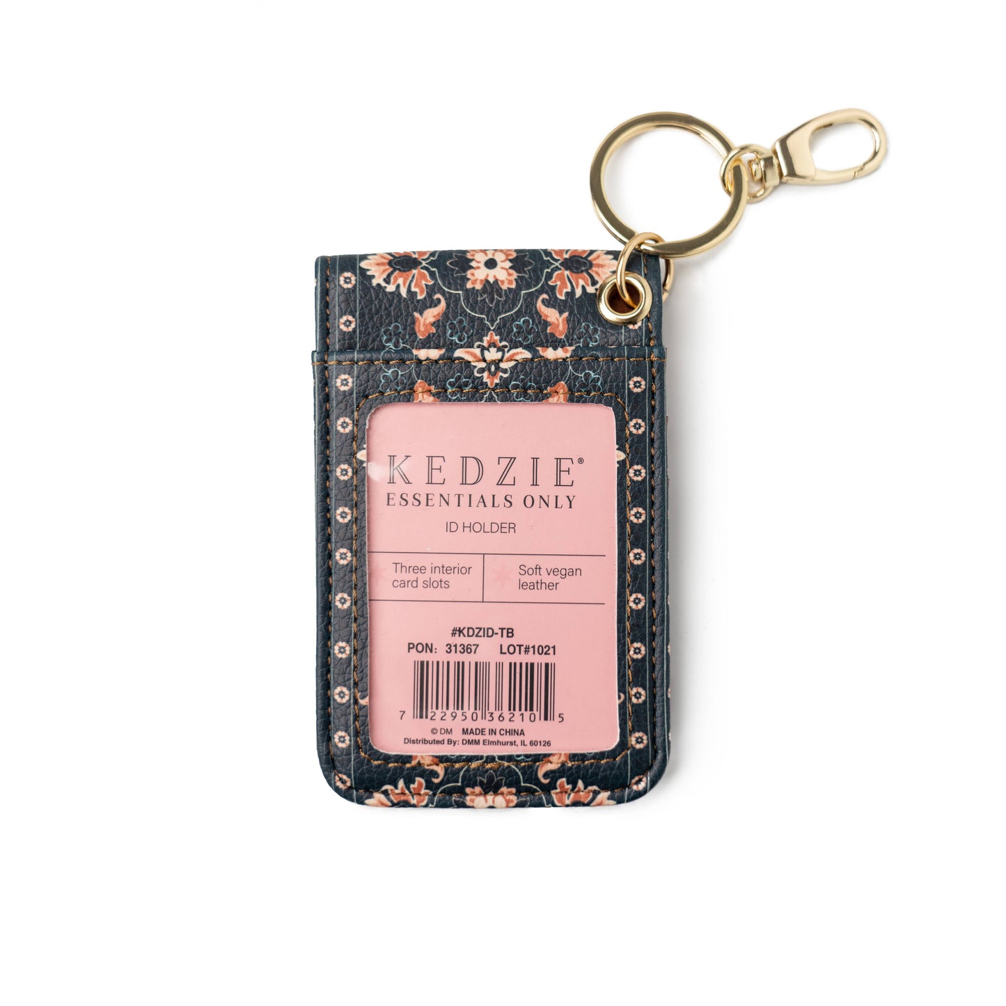 "Essentials Only" ID Holder Keychain by Kedzie