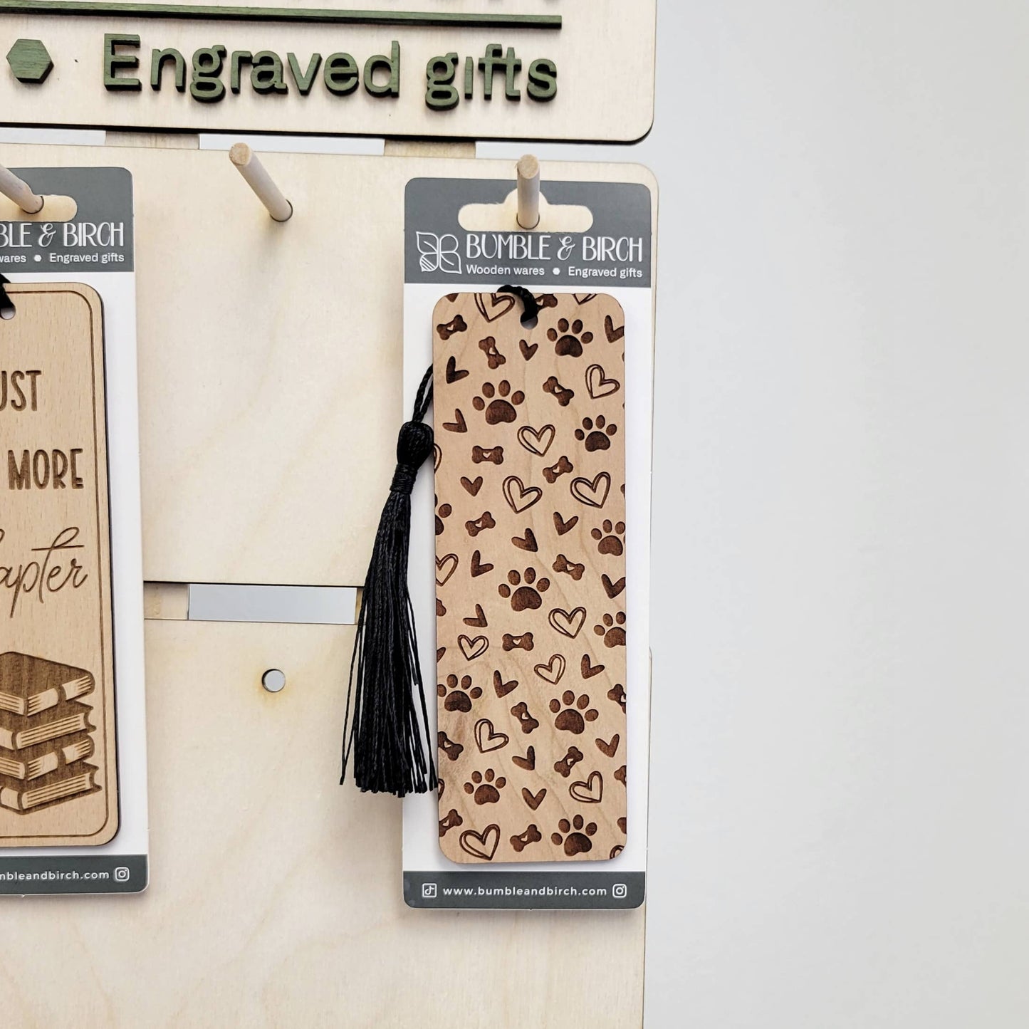 Dog Lover Wood Bookmark