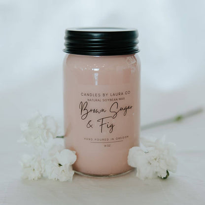 Brown Sugar and Fig Soy Jar Candle