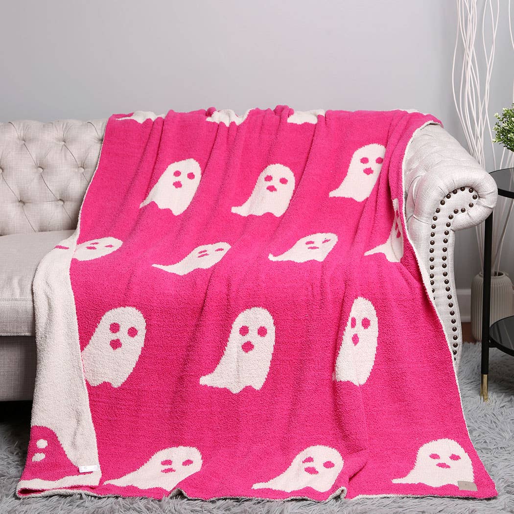 Ghost Patterned Throw Blanket