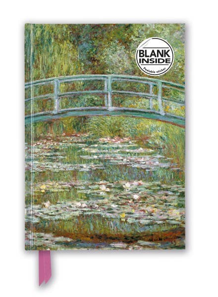 Monet: Bridge Over A Pond Of Water Lilies Blank Journal