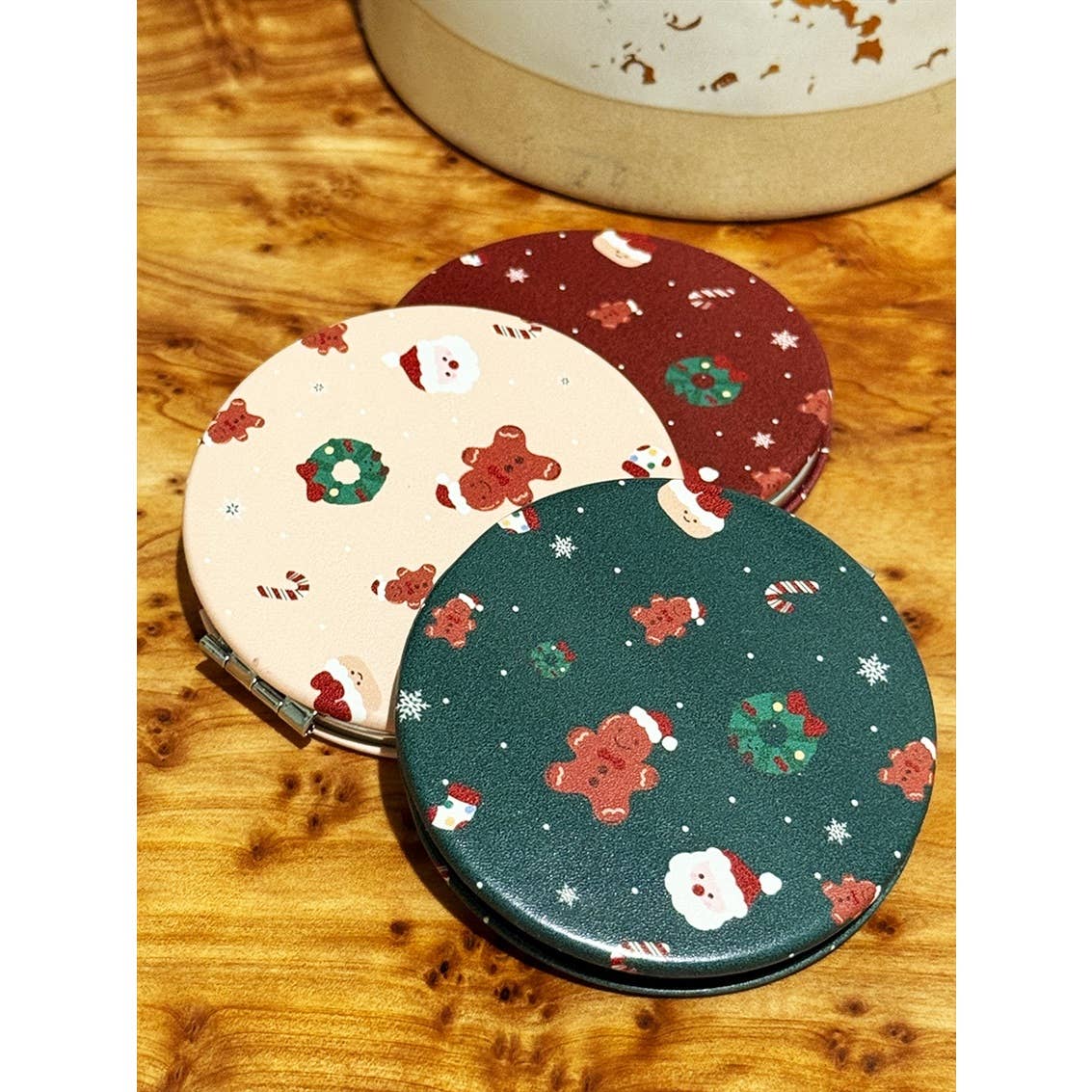 Christmas Pocket Cosmetic Mirror
