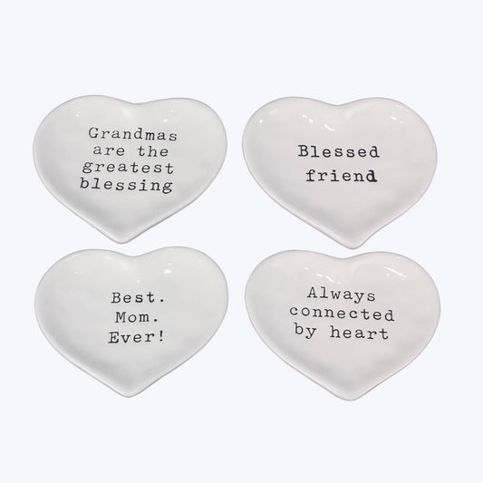 Ceramic Heart Shaped Trinket Dish