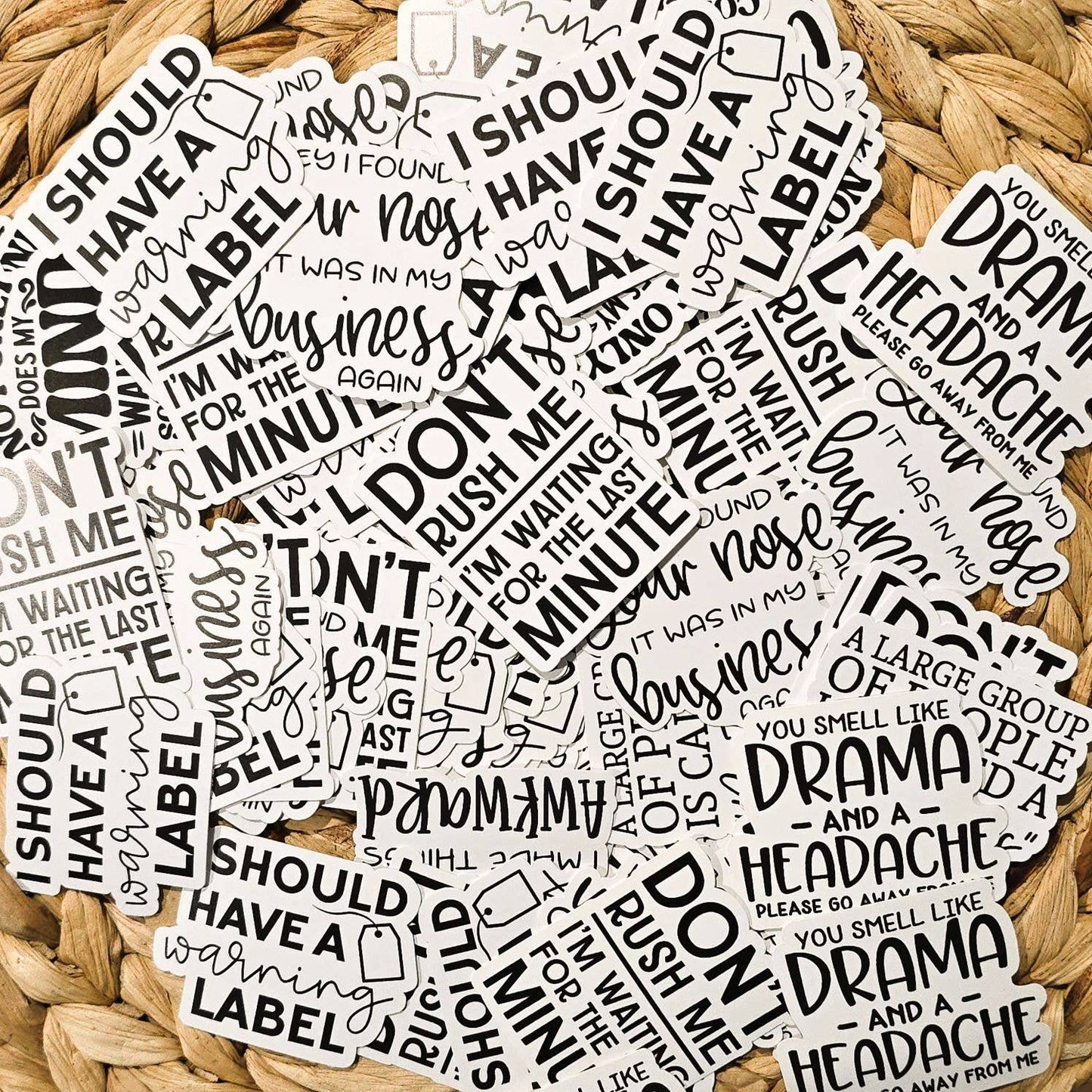 Mystery Quote Stickers