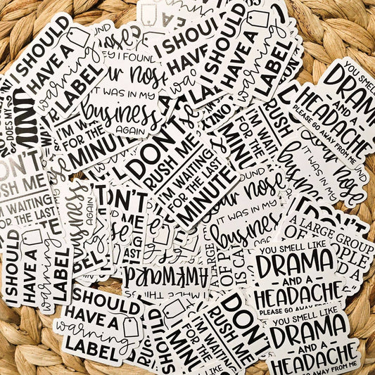 Mystery Quote Stickers