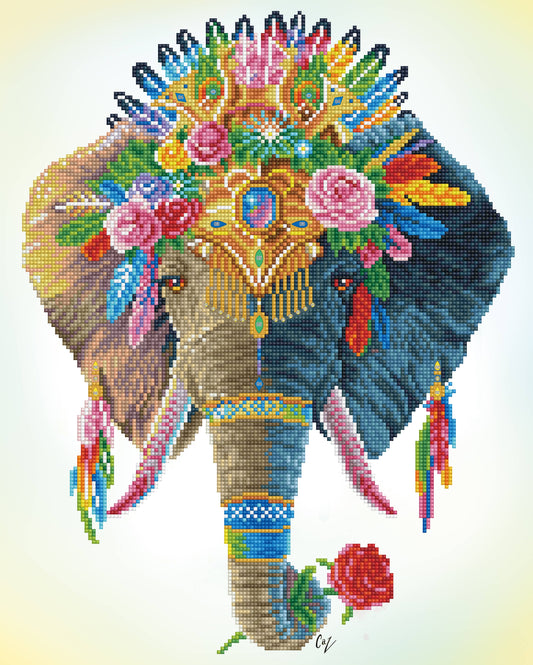 Bohemian Elephant ⯁ Diamond Dotz