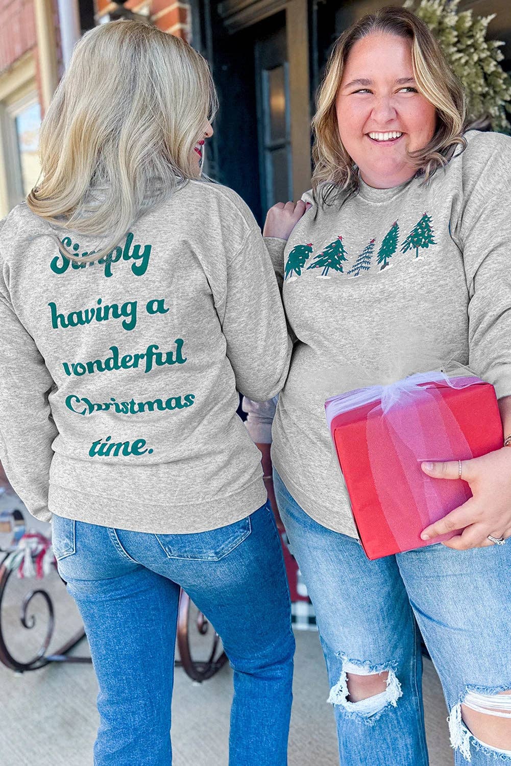 Christmas Tree Graphic Sweatshirt