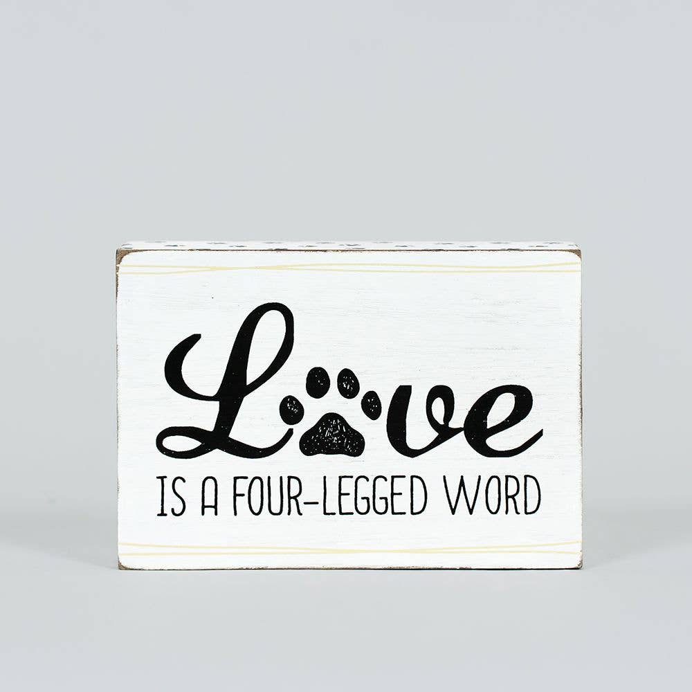 Reversible Wood Block Pet Decor