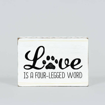 Reversible Wood Block Pet Decor