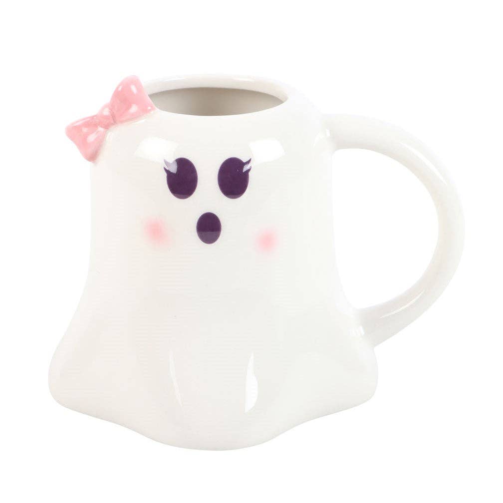 Miss Boo Ghost Shaped Halloween Mug