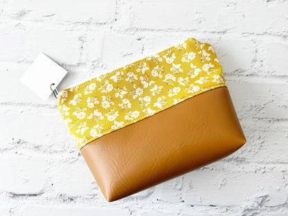Yellow Daisies Cosmetic Bag