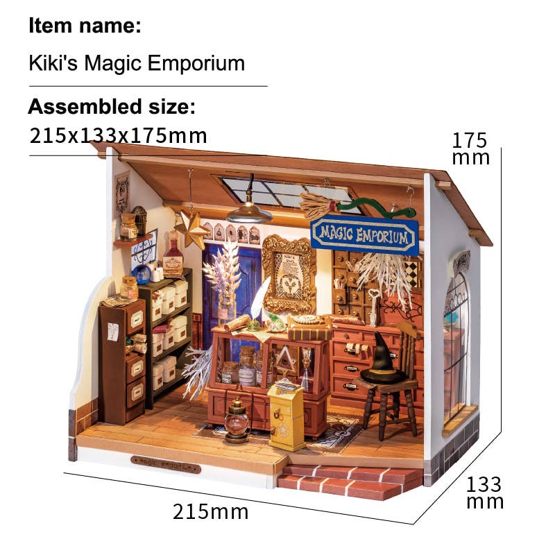 DIY Miniature House Kit: Kiki's Magic Emporium