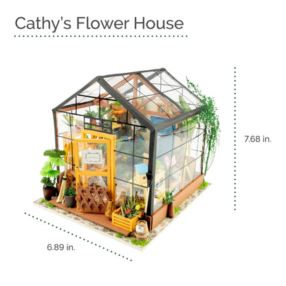 DIY Miniature House Kit: Cathy's Flower House