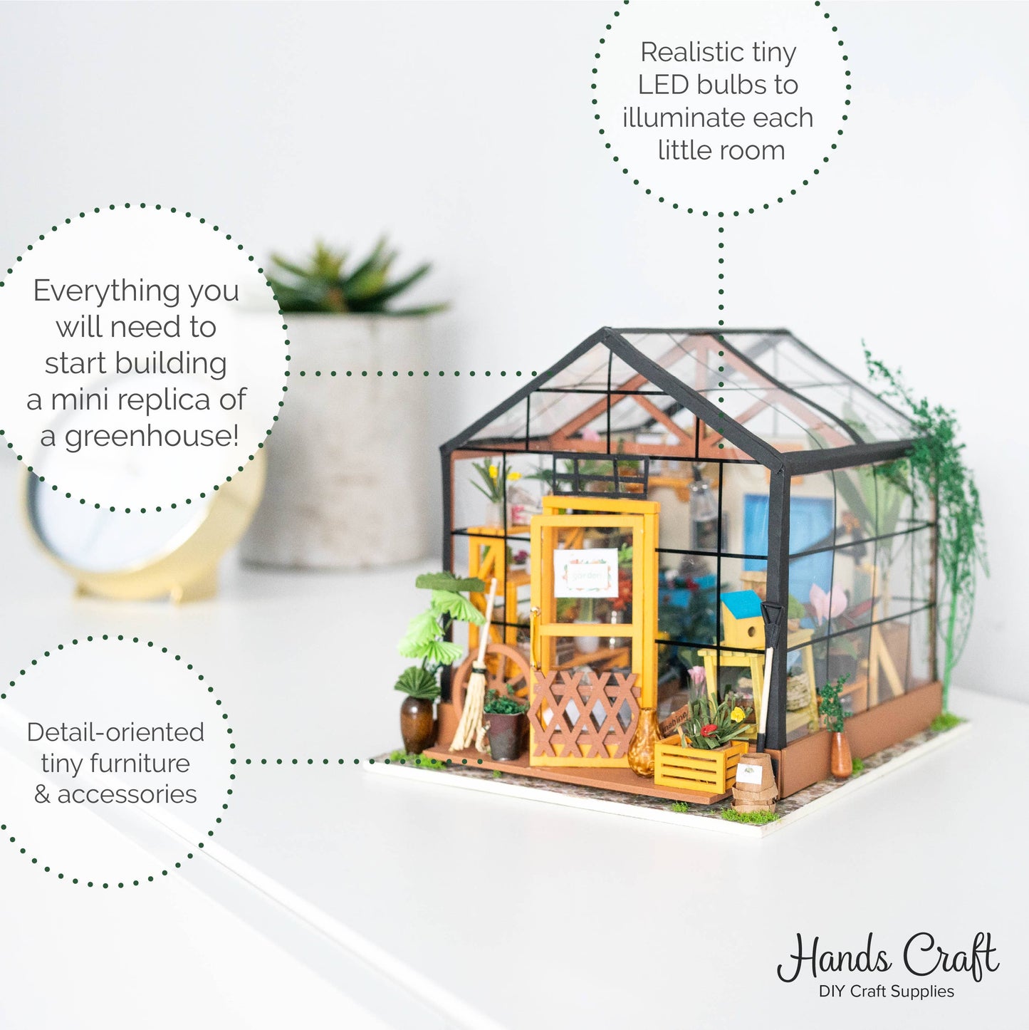 DIY Miniature House Kit: Cathy's Flower House