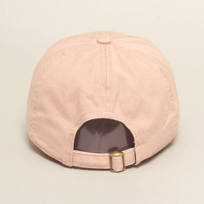 Flower Embroidered Baseball Hat