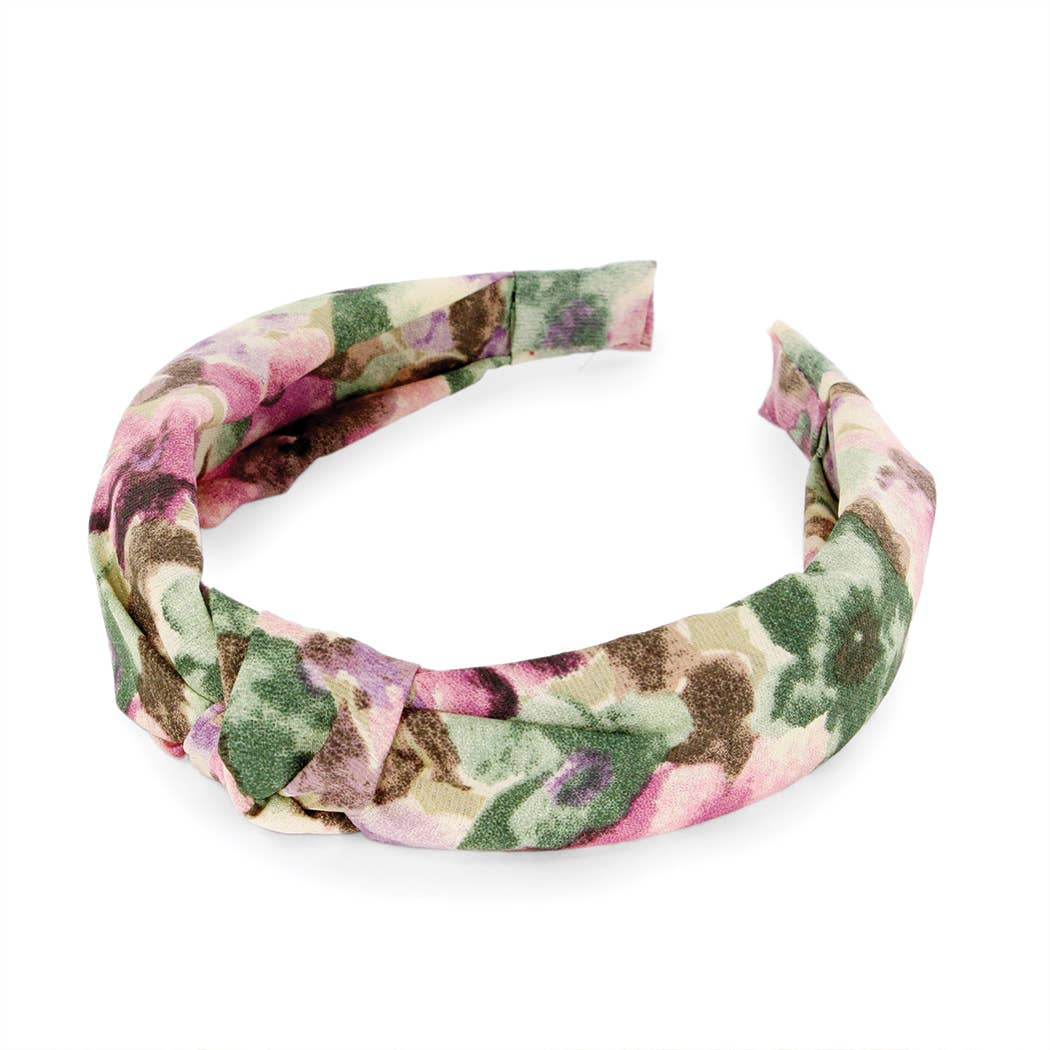 Floral Print Knotted Headband