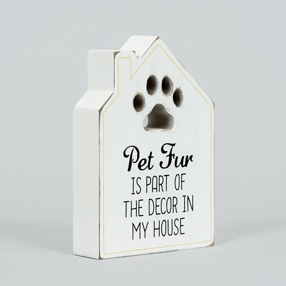 Reversible Wood Block Home Pet Decor