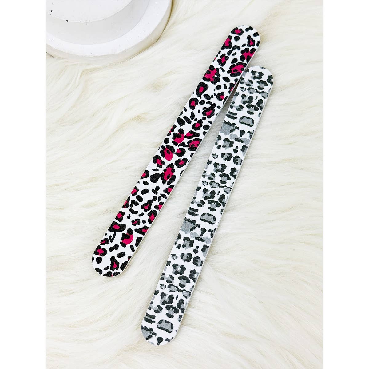 Leopard Print Nail File Set