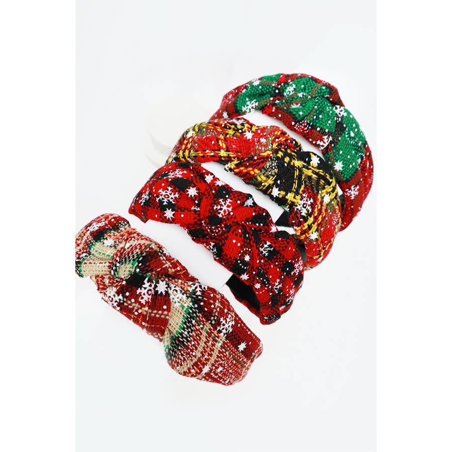 Christmas Theme Knotted Headbands