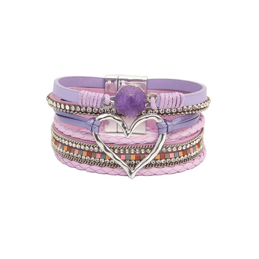 Multi-Strand Heart Bracelet