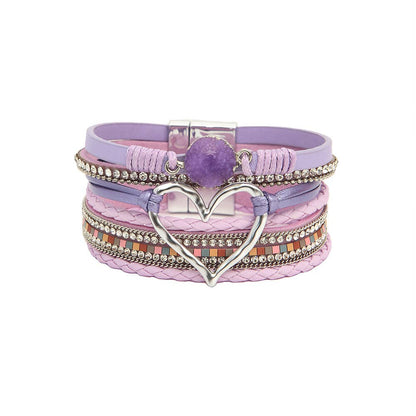 Multi-Strand Heart Bracelet