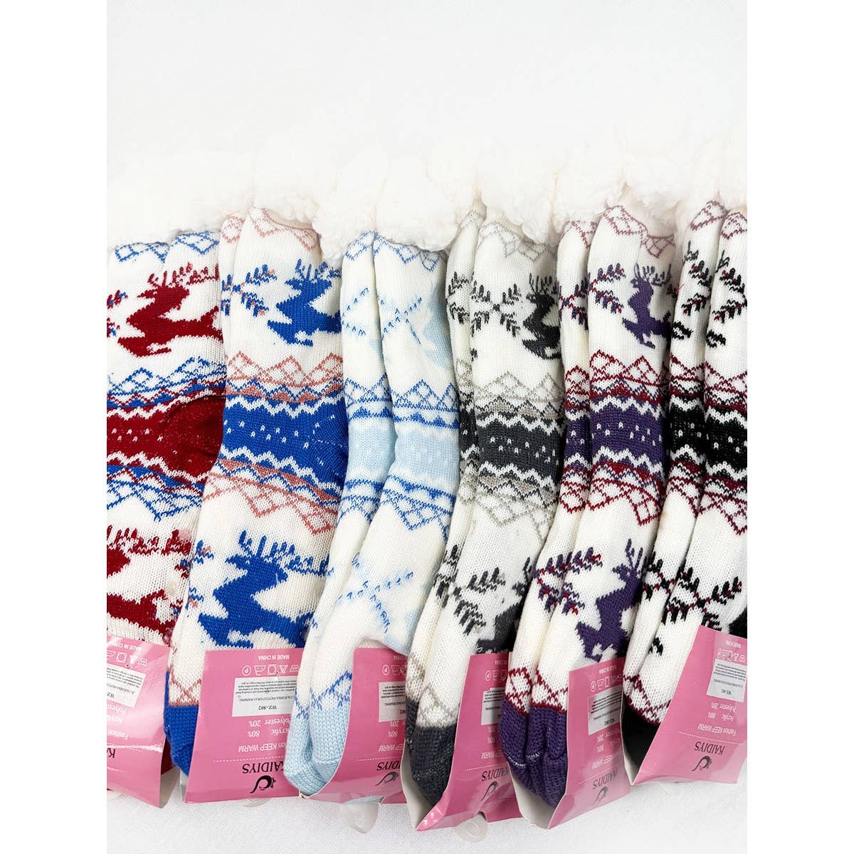 Reindeer Anti Skid Knit Winter Socks