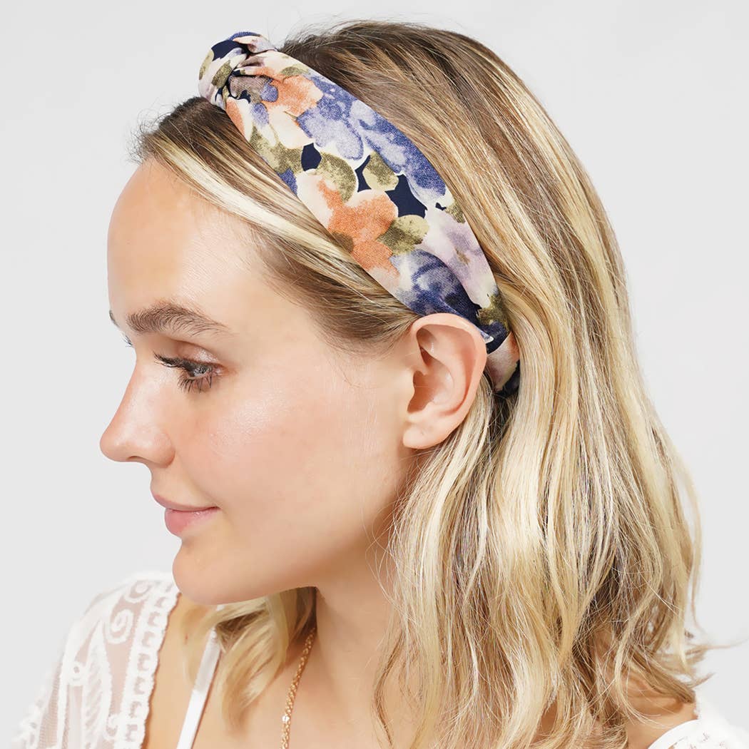 Floral Print Knotted Headband