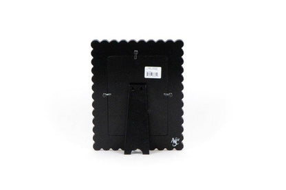 Scalloped Wood Photo Frame - Black