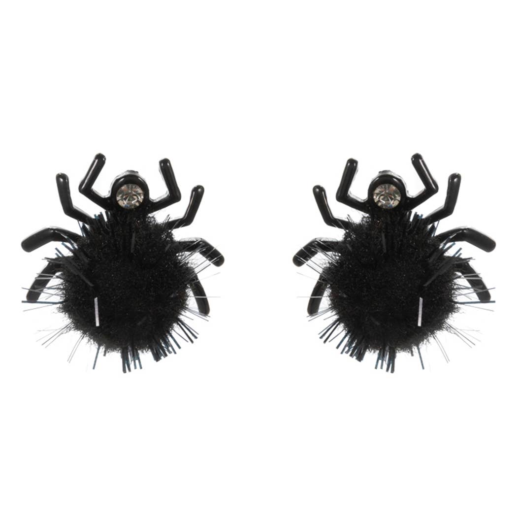 Halloween Spider Enamel Post Earring