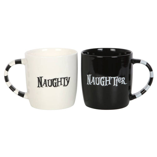 "Naughty & Naughtier" Nightmare Christmas Mug Set