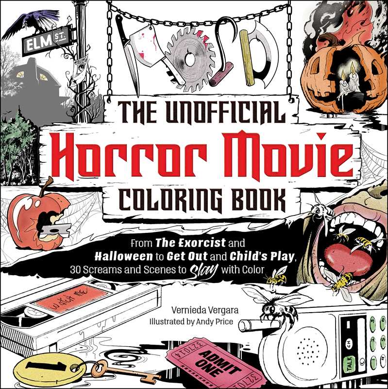 Unofficial Horror Movie Coloring Book by Vernieda Vergara