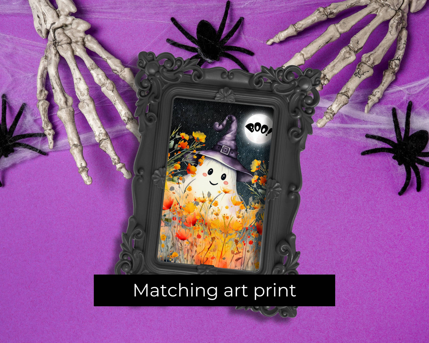 Halloween Greeting Card - Cute Ghost