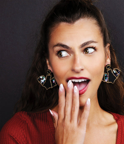 Halloween Beaded Earrings