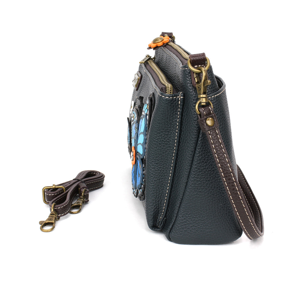 Chala Deluxe Crossbody - Blue Butterfly
