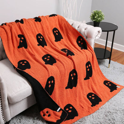 Ghost Patterned Throw Blanket