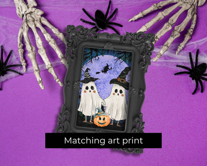 Halloween Greeting Card - Ghosts Trick Or Treat