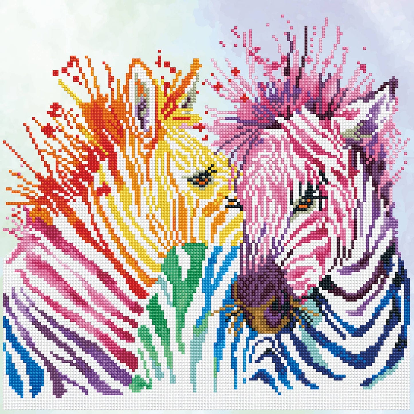 Rainbow Zebras ⯁ Diamond Dotz