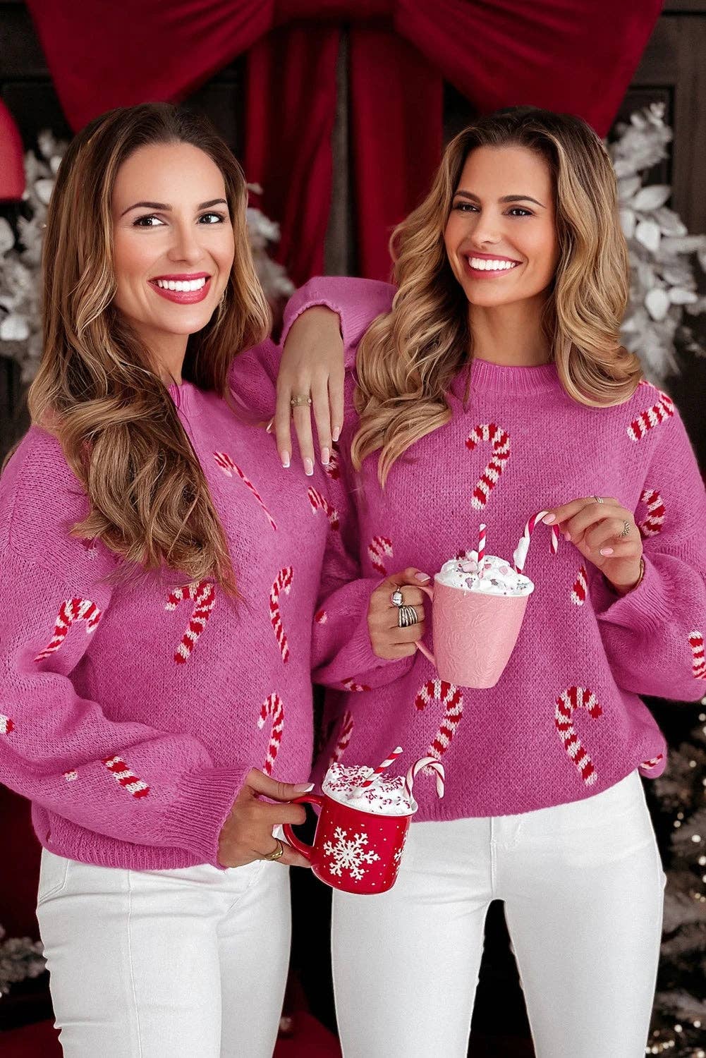 Candy Cane Cozy Knit Sweater