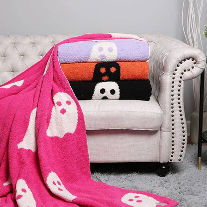 Ghost Patterned Throw Blanket