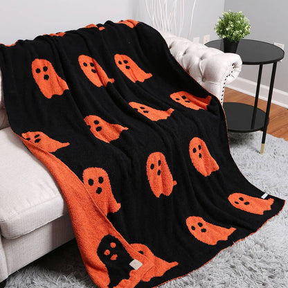 Ghost Patterned Throw Blanket