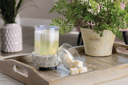 Swirl Glass 2-in-1 Candle and Wax Warmer