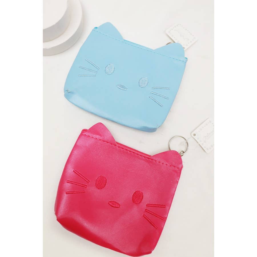 Cat Coin Purse with Key Ring